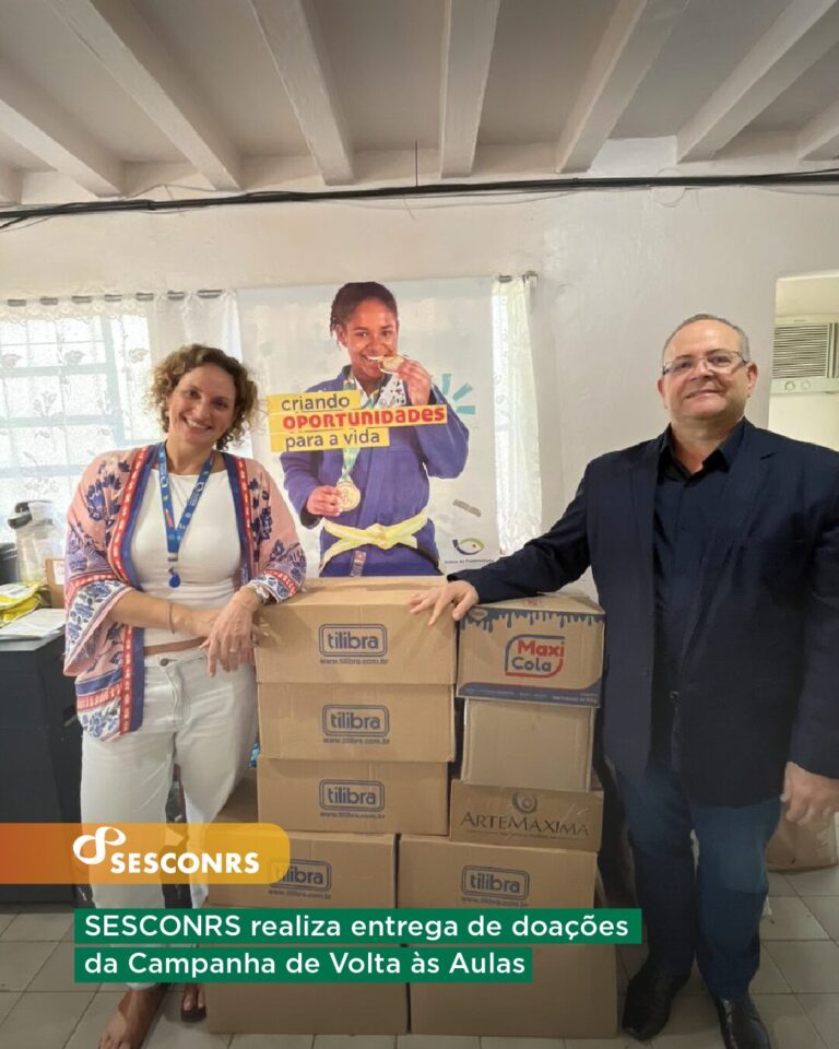 Campanha de Volta às Aulas do SESCONRS beneficia mais de 150 crianças